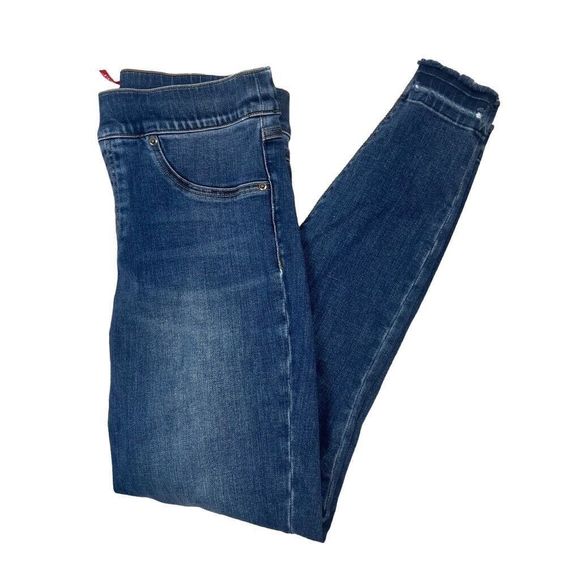 SPANX Pants - Spanx Women's Pull on Stretchy Comfy High Rise Skinny Jeans Size M